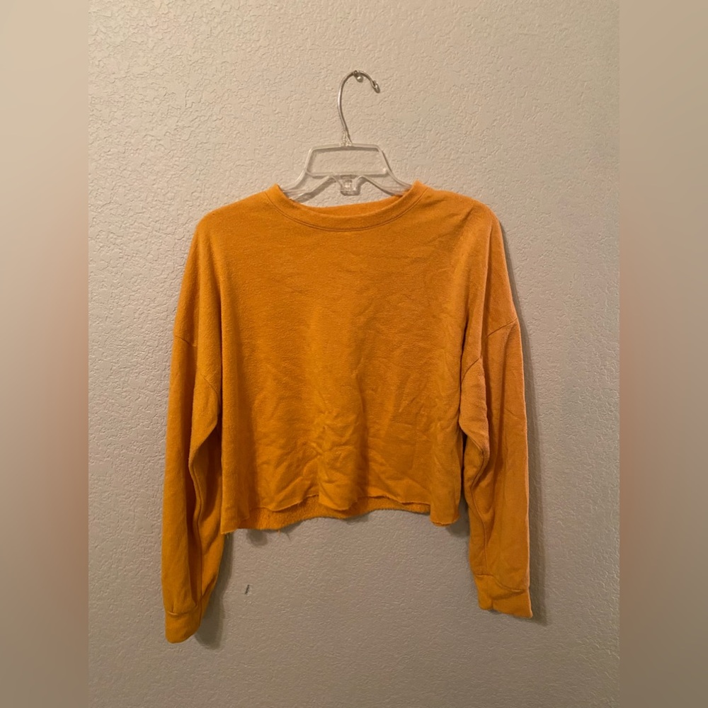 Queen Bees orange cropped long sleeve